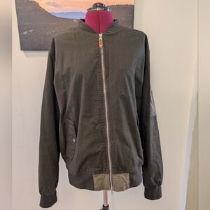 Army Green Bomber Jacket XL